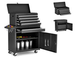 Tool Chest, 5-Drawer Rolling Tool Storage Cabinet with Detachable Top Tool Box, Liner, Universal 24371493