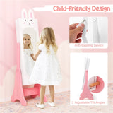 Kids White Vanity Set Princess Makeup Dressing Table And Chair Set With Jewelry Armoire 98772861