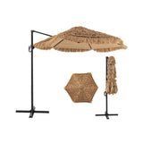 9.5ft Tropical-Style Outdoor Umbrella - 2-Tier Vented, Sun Protection, 36172303