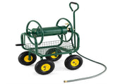 Heavy Duty Garden Hose Reel Cart with 10" Pneumatic Wheels, Large Capacity Hose Winder with Storage 87003400