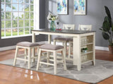 Modern Contemporary Dining Room Furniture Chairs Set of 2 Counter Height High Stools Light Wooden B01164104