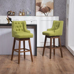 ZUN COOLMORE Bar Stools Set of 2 Counter Height Chairs with Footrest for Kitchen, Dining Room And 360 W395P164043