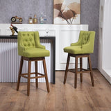 ZUN COOLMORE Bar Stools Set of 2 Counter Height Chairs with Footrest for Kitchen, Dining Room And 360 W395P164043