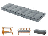 Outdoor Bench Cushion, 63 20 4 Inch, Tufted Waterproof Swing Cushion with Ties, for Patio Bench 37995858