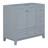 ZUN [Cabinet Only] 36" Bathroom Vanity-Grey Blue WF307083AAE