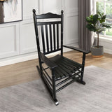BALCONY PORCH ADULT ROCKING CHAIR-BLACK W49540382