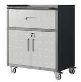 Sturdy and Durable Metal Tool Cabinet for Garage Wheels - Mobile Heavy-Duty Storage Cabinet T2398P222833