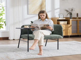 Leisure Chair, Lounge Relaxing Chair Small Table and Back Pillow, Modern Upholstered Chairs W395P453314