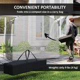 Dark Gray Bike Storage Shed Tent for 3-4 Bicycles 16118093