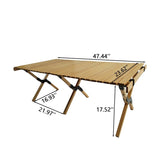 ZUN Multi-Function Wooden Foldable Portable Patio Dining Table, Natural
Indoor and outdoor universal W495107779