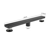 24 Inches Linear Shower Drain, Included Hair Strainer and Leveling Feet W2287P146747