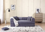 Convertible Sleeper Sofa Bed with Cylindrical Pillow - Corduroy Folding Mattress Couch with W3199P277911