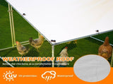 84"x78.7"x72.7" Walk-In Metal Chicken Coop,Slanted Roof,Heavy-Duty All-Weather Poultry Cage with W2505P409633
