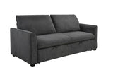 ZUN 78 Inch 3 in 1 Convertible Sleeper Sofa Bed, Modern Fabric Loveseat Futon Sofa Couch w/Pullout Bed, W1417131880