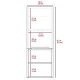 ZUN Light Grey 2-Shelf Bathroom Cabinet B06280563