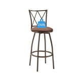 ZUN 2 Piece Bar Stools, Bar Chairs, Brown Bar Stools,Country Style Industrial,Easy to Assemble, with 55148436