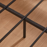 Full Extra Long Size bed frame with storage headboard, built-in charging station, wavy 82735550