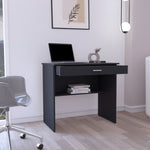 ZUN 80 C Writting Desk, Compact Workstation with Drawer and Lower Shelf B200P173209