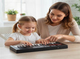 Black 37 Keys Kids Electronic Keyboard with Microphone, 8 Tones & 8 Rhythms Piano Toy for Ages 3 73169368