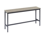 Long Bar Table Set with 3 PU Upholstered Bar Stools, Industrial Bar Table and Chairs for Kitchen 45344353