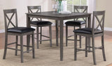 Lakewood Grey Pub Table 4 stools B211P352536