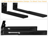 L-Shaped Microwave Wall Mount Shelf, Rust Resistant Carbon Steel Bracket with 35KG Weight Capacity, 70263892