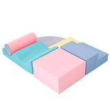 Soft Climb and Crawl Foam Playset 6 in 1, Soft Play Equipment Climb and Crawl Playground for TX307728AAH