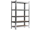 150 x 75 x 30cm 5 Tiers Galvanizing Storage Rack Gray 22948023