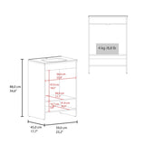 Bathroom Vanity with Sink, 2 Doors, 2 Shelves, Black Wengue B097P350322