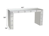 Hessa Mirrored & Faux Rhinestone Console Table B2726P446690