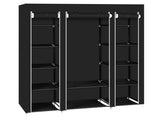 69" Portable Clothes Closet Wardrobe Storage Organizer with Non-Woven Fabric Quick and Easy to 39176847