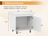 2 white bedside tables with doors 54059730