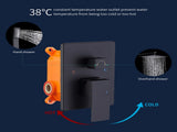 Shower System Shower Faucet Combo Set Wall Mounted with 10" Rainfall Shower Head and handheld shower 64887851
