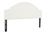 Catherine Upholstered King Headboard, Antique White Woven B2719P238659