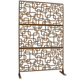 Outdoor & Indoor Privacy Metal Privacy 76" H48" W, Freestanding Decorative Privacy W465P193254