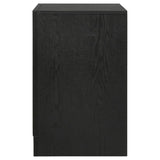 Black 2-drawer Nightstand with Hidden Jewelry Tray B062P145652