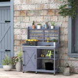 Garden Work BenchOpen Shelf Storage 03784169