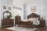 Traditional Style Mirror Made with Wood frame in Walnut B009P225187