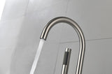 Floor Mounted Tub Faucet High Flow Freestanding Tub Filler Faucet with Handheld Shower Head and W2287P264023