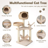 Five-story cat tree with hammock 71744502