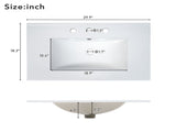 30-Inch Bathroom Vanity with Ceramic Sink and Ample Storage - The Perfect Choice for Small Bathrooms WF530809AAB