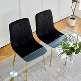 Modern simple light luxury dining black home bedroom stool back dressing student desk W210122575