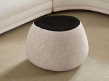 19.29 inch Irregular Fiberglass Side Table Durable, Scratch-Resistant & Waterproof End Table for W2582P575026