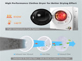 850W Compact Portable Clothes Dryer - 10 lbs Wet Capacity, 5.5 lbs Dry Load, Quiet Design 42213223
