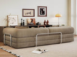 78.8" Compression Sofa,Convertible Floor Sofa Bed-with Pillow Back Support Armrest,Comfy Futon Couch W2824P373431