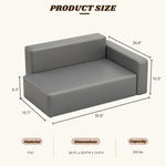 ZUN Modern Dog Sofa PU Leather Sturdy Dog Couch for Small Medium Dogs Waterproof Pet Sofa for Cats 38337400