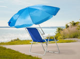 Folding Beach Chair with Umbrella Adults, Lightweight Porable Camping Chair with 265lbs Capacity 12326977