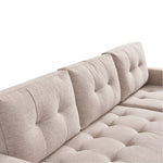 ZUN 87” Wide Modern Convertible Sofa & Chaise, L Shaped Tufted Fabric Couch, Reversible B082111419