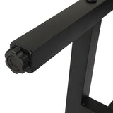 40in Iron With Adjustment Knob Patio Bar Table Black 68801845
