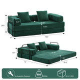 Floor,Compression Sofa,Convertible Floor Sofa Bed-with Pillow Back Support Armrest,Comfy Futon 84418330